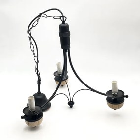 Brilagi - LED Csillár láncon COTTAGE 3xE14/40W/230V bükkfa/fehér