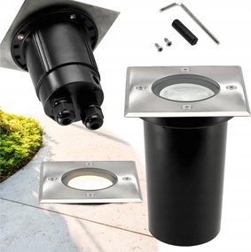 LED-es kerti süllyesztett lámpatest GU10 230V kocka légmentesen záródó