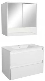 Porto 80 komplett fürdőszoba bútor fehér színben