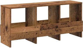 vidaXL Magazin állvány Öreg fa 102 x 30 x 45 cm