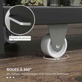 Kleankin 3-Szintes Tárolókocsi Kerekekkel Keskeny Konyhához, Fürdőszobához, Mosodához, Irodához Fogantyúval - 48 x 15 x 80 cm Fekete | Aosom