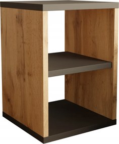 Aria éjjeliszekrény, dohányzóasztal, segítő, wotan tölgy fekete