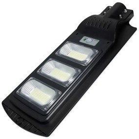 LED napelemes utcai lámpa, LVT, 150 W, IP65, színhőmérséklet 6000 K, távirányító mellékelve