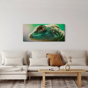Részletes kép a gyíkról (120x50 cm)