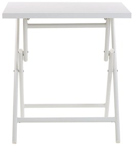 Fehér Kétszemélyes Összecsukható Alumínium Balkon Szett CAORLE Beliani