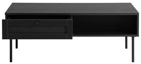 Fekete dohányzóasztal 60x110 cm Pensacola – Unique Furniture