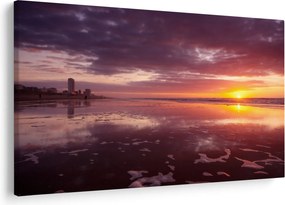 Kép - Strand naplementében (90x60 cm)