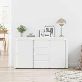Fehér Oldalszekrény Fehér Fa 120 x 36 x 69 cm Tárolás