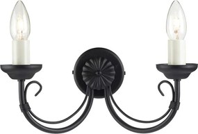 Elstead Lighting CHARTWELL CH2-BLACK Fali lámpa 2x60W/E14