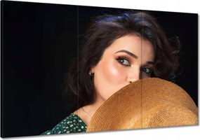 Vászonkép 120x80 Hölgy kalappal