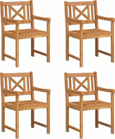 vidaXL Kerti Szék 4 pcs 56 x 56 x 90 cm Tömör Akácfa
