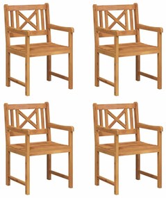 vidaXL Kerti Szék 4 pcs 56 x 56 x 90 cm Tömör Akácfa