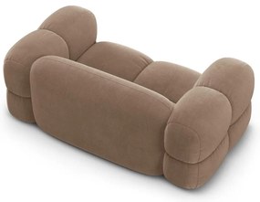 Barna bársony kanapé 180 cm Loretto – Cosmopolitan Design