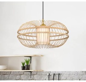 Westinghouse 61255 - Csillár zsinóron TULCEA 1xE27/60W/230V bambusz