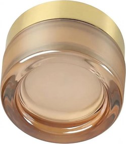 Ideal Lux - LED fürdőszobai mennyezeti lámpatest LOLLY 1xGX53/9W/230V átm. 10,5 cm arany/füst