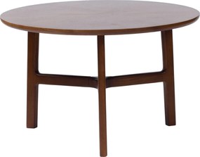 MAZZONI EXPORT BELLUNO Natúr Dió (Sötétbarna) - FA DOHÁNYZÓASZTAL Ø65 cm KEREK MODERN CLASSIC