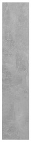 betonszürke forgácslap fali cipősszekrény 60 x 18 x 90 cm