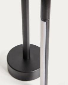 Fekete fém LED asztali lámpa (magasság 30 cm) Bow – Kave Home