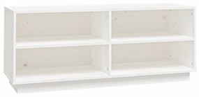 fehér tömör fenyőfa cipőszekrény 110 x 34 x 45 cm