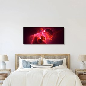 Modern rózsaszín absztrakció képe (120x50 cm)