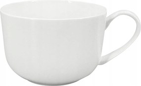 Porcelán jumbo bögre Luna 700 ml, fehér