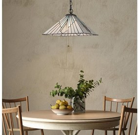 Elstead TF-ALDERLEY-P - Tiffany ALDERLEY láncos csillár 1xE27/60W/230V