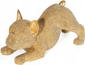 Dekorációs figura Eldo 19X8X9 Eurofirany arany bulldog kutya