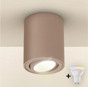 BRILAGI - LED RGBW dimmelhető spotlámpa MIA 1xGU10/4,8W/230V 100x80 mm bézs