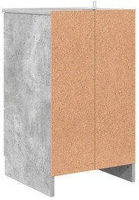 Éjjeliszekrény fiókkal Beton szürke 38 x 38 x 66 cm Faanyag
