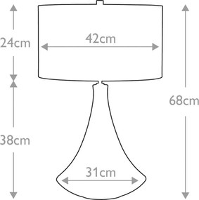 Elstead Lighting PINNER PINNER-TL Asztali lámpa 1x60W/E27