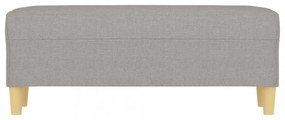 vidaXL világosszürke szövet pad 100 x 35 x 41 cm