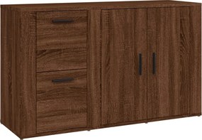 vidaXL barna tölgyszínű szerelt fa tálalószekrény 100x33x59,5 cm