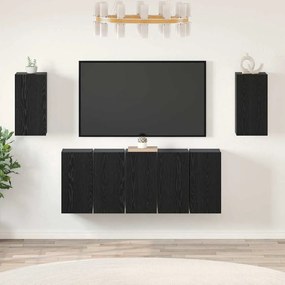 TV szekrény garnitúra 7 pcs Musta tammi 30.5 x 30 x 60 cm