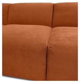 Sting narancssárga kordbársony sarokkanapé, jobb oldali - Scandic