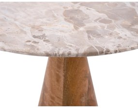 Kerek tárolóasztal márvány dekoros asztallappal ø 40 cm Force – Leitmotiv