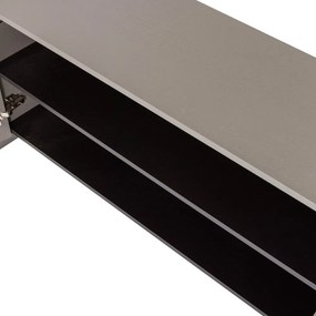 Szürke TV-állvány kőrisfa dekorral 200x53x44 cm Brock – WOOOD