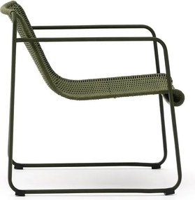 Zöld fém kerti fotel Maurina – Kave Home