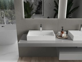 Mexen Ava 60 x 38 cm-es, fehér konglomerátum mosdótál - 23016001