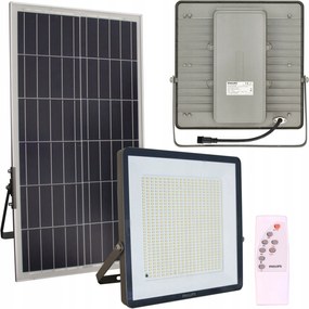 LED-es napelemes lámpa Philips utcai alkonyérzékelővel távirányító 32W 3000K