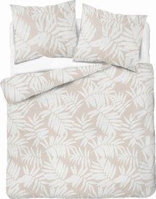Pamut Ágyneműhuzat 160x200 Bézs Pálmalevél 5335B