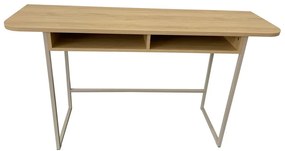 Natúr színű konzolasztal tölgyfa dekorral 40x140 cm Darlington – Actona