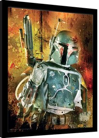 Keretezett poszter A Csillagok háborúja - Boba Fett Painted