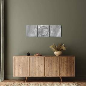 Kép - Márvány fekete-fehérben (órával) (90x30 cm)