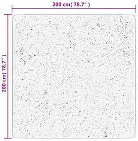 HUARTE erdőzöld rövid szálú puha és mosható szőnyeg 200x200 cm
