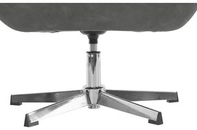 Szürke bőrutánzat fotel Naomi - Støraa