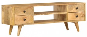 tömör mangófa TV-szekrény 110 x 35 x 40 cm