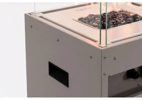 Planika Faro GAS - Kültéri gáz kandalló 142x36 cm 8kW szürke + védőborítás