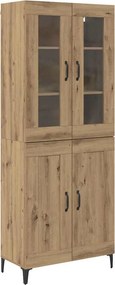 vidaXL Magasfiú Artisan tölgy 69,5 x 34 x 180 cm Faanyag