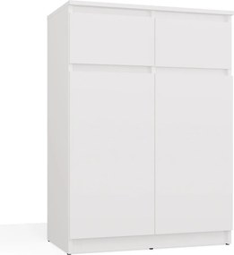 Aldabra 2D2S komód 2 ajtó + 2 fiók, fehér