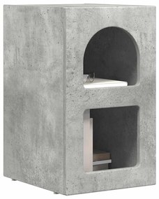 Éjjeli asztal 2 pcs Beton Szürke 29.5 x 35 x 50 cm Faanyag